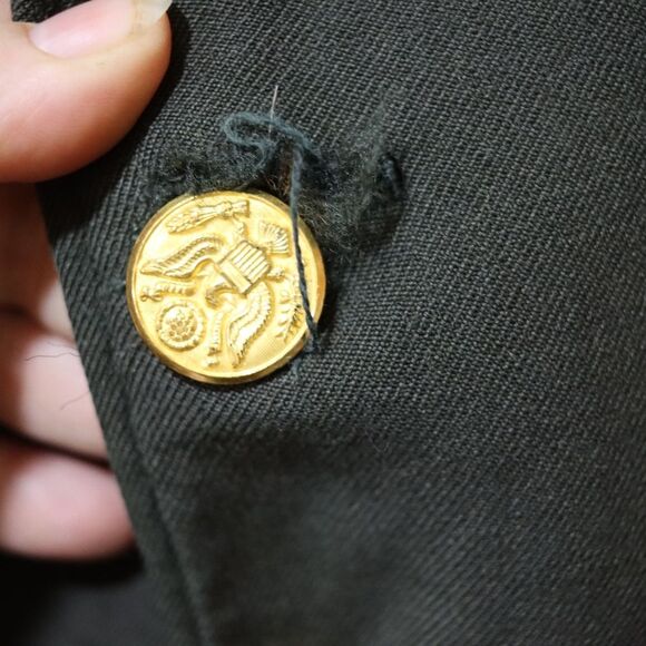 Vintage Military Uniform USA Wool Coat Reenactments Cosplay Grunge 41 - Picture 6 of 16